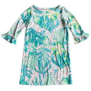 Lilly Pulitzer Girl's Mini Sophie Ruffle Dress - Size Medium (6/7)